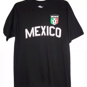 Mad Engine Mexico Graphic T Shirt Black Size XL